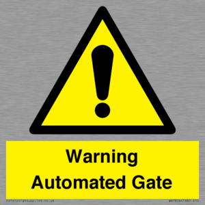 Warning Automated Gate